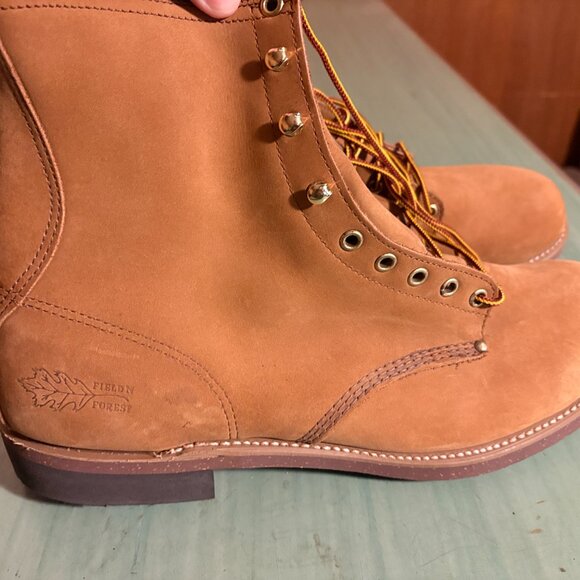 NEW Mens Field & Forest Beckman Style Tan Cork Sole Boots Size 14 D USA Made main image 12